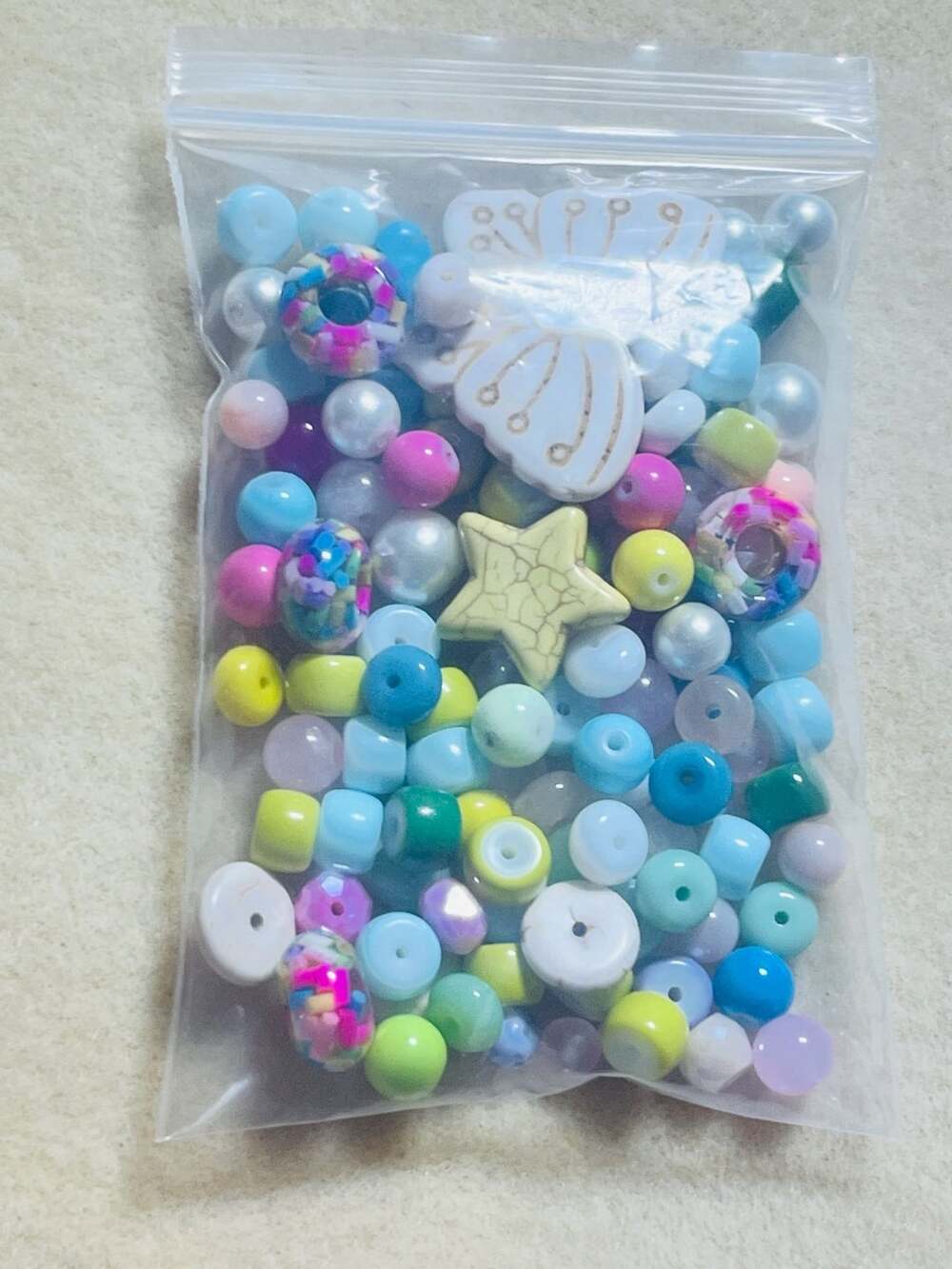 Assorted Craft Beads Mix Multi-Color Mixed Lot